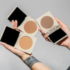 Bronzery do twarzy Hedonista w eleganckich kompaktach z lusterkiem – prezentacja opakowań i odcieni