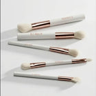 Zestaw pędzli do makijażu oczu Hedonista Eye Blend Classic – białe trzonki i rose gold okucia